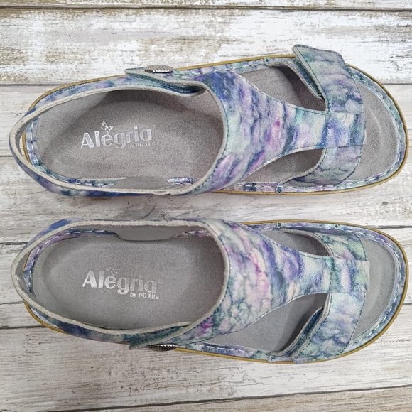 SOLD Alegria Woman’s Lite Kendra Impressionista Leather Sandals Sz EU 39/9.5 - Picture 5 of 9